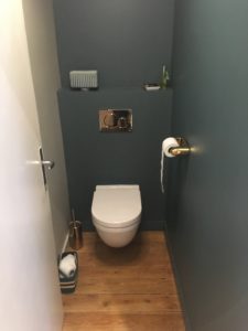 toilettes après